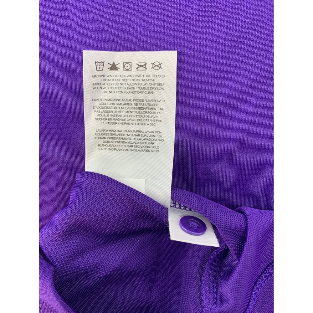 Nike Dri‎ Fit Alabama Crimson Tide Purple Polo Shirt Womens Medium - Picture 10 of 11